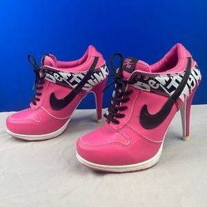 Nike “Dew The Dunk” Hot Pink High Heeled Sneakers